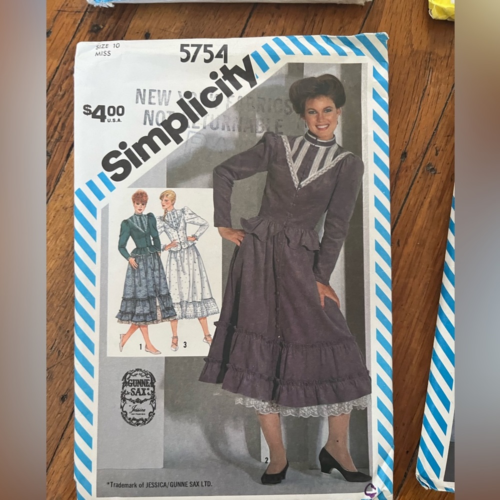 Vintage Gunne Sax Sewing patterns